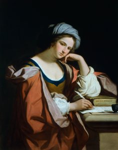 Persisk sibylle, af Felice Giani (1758-1823), olie på lærred af Guercino