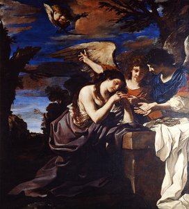 Den angrende Maria Magdalene med to engle