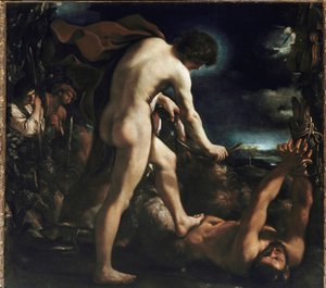 Apollo og Marsyas (olie på lærred).