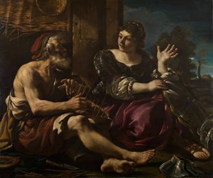 Erminia og hyrden, 1619-20. af Guercino