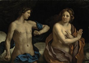 Guercino - Amnon og Tamar af Guercino