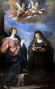 Guercino - De hellige Gertrude og Lucrezia. 1645 af Guercino