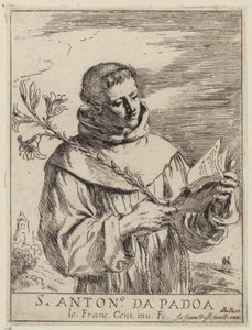 Sankt Antonius af Padova af Guercino
