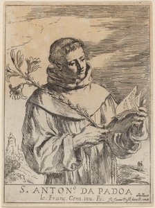 Sankt Antonius af Padova. af Guercino