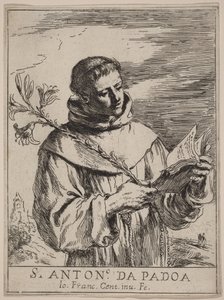 Sankt Antonius af Padova af Guercino