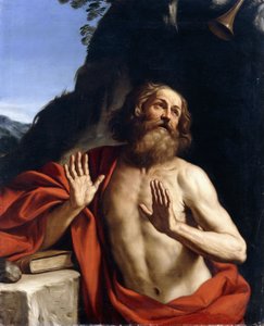 Sankt Hieronymus i ørkenen, af Guercino