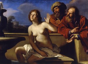 Susannah og de ældste, 1649-1650 af Guercino