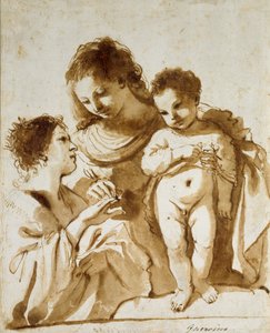 Katarinas mystiske ægteskab, 1618-1619 af Guercino