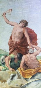 Loftfresker af værelset til Aldobrandini-brylluppet, der viser scener fra historierne om Samson (fresko) af Guido Reni