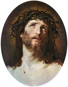 Kristi hoved kronet med torne, 1622-1623, 1912. af Guido Reni