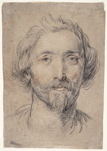 En mands hoved [Nicholas Lanier?] af Guido Reni