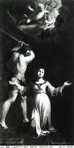 Sankt Cecilias martyrdød, ca. 1603 af Guido Reni