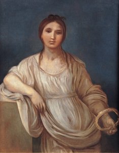 Portræt af en pige med en krone af Guido Reni