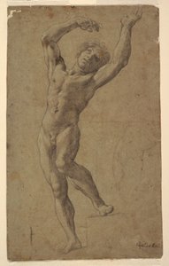 Undersøgelse for St. Sebastian, Pomarici Santomasi Museum, Puglia, Italien af Guido Reni