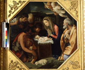 Tilbedelsen af Kristusbarnet af Guido Reni