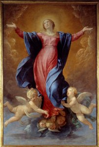 The Assumption of the Virgin Maleri af Guido Reni kaldet Guiden (1575-1642) 1637 Sun. 2,42x1,6 m Lyon, Musee des Beaux Arts af Guido Reni