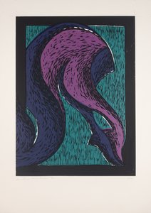 Lege Crossed Nº2, 2019 (linocut)