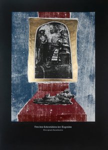 On The Teachers of Virtue, Thus Spoke Zarathustra, 2023 (træsnit og silketryk) af Guilherme Pontes