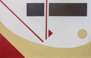 Suprematistisk komposition fra Urbino , 2017 (olie på lærred)