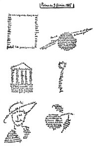 Kalligram, digt, 9. februar 1915