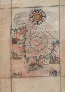 Biscayabugten i atlas af Guillaume Brouscon (1540-1560) af Guillaume Brouscon