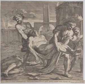Abdon og Sennen bar de tidlige kristne martyrer til begravelse, 1650-60.