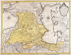 Georgien, Armenien, Aserbajdsjan, det østlige Tyrkiet, det nordlige Iran af Guillaume Delisle