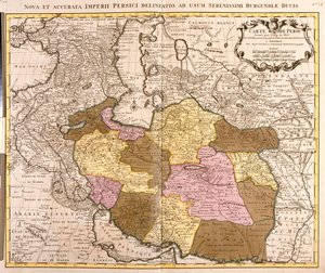 Det sydvestlige Turkmenistan, Iran, det vestlige Afghanistan, det vestlige Pakistan af Guillaume Delisle