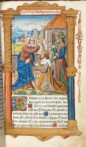 Trykt tidebog (brug af Rom): fol. 65r, David og Samuel