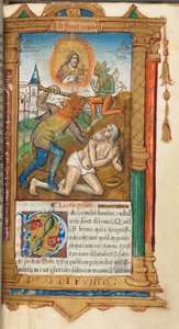 Trykt timebog (brug af Rom): fol, 78r, Job af Guillaume Le Rouge