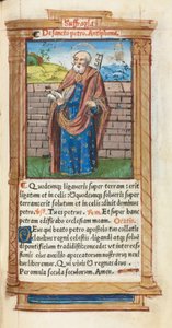 Trykt tidebog (brug af Rom): fol. 99r, Skt. Peter