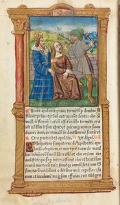 Trykt Timebog Brug af Rom: fol. 111v, Sankt Apollonia, 1510. af Guillaume Le Rouge