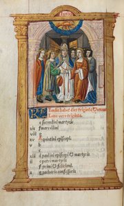 Trykt Timebog Brug af Rom: fol. 7v, juni-kalenderillustration, 1510. af Guillaume Le Rouge
