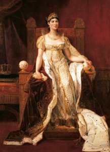 Portræt af Josephine Bonaparte, af Guillaume Guillon Lethiere, olie på lærred