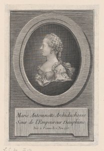 Marie Antoinette, prinsesse, 1770. af Guillaume Phillipe Benoist