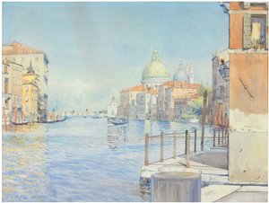 Canal Grande, Venedig, med Santa Maria della Salute