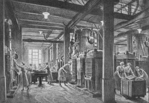 Et moderne oliefrøknusningsanlæg, c1918, 1918 af Gunning King