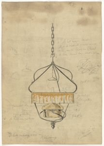Design til en pendel af Gust van de Wall Perné (signed by artist)