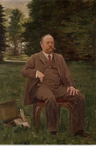 Fernand Scribe i sin have af Gustaaf Vanaise