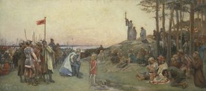 Ansgar prædiker kristendommen, 1889