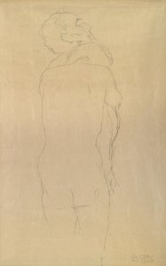 Adam og Eva studerer af Gustav Klimt