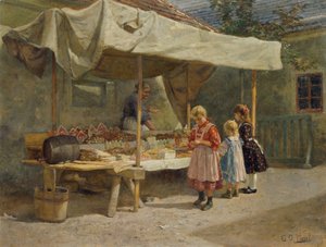 Ved honningkageboden af Gustav Adolf Hessl