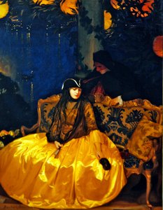 Temptation (olie på lærred) af Gustav Bernhard Osterman