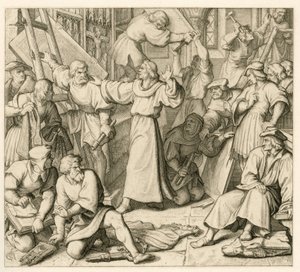 Martin Luther mod ikonoklasmen af Gustav Ferdinand Leopold Konig