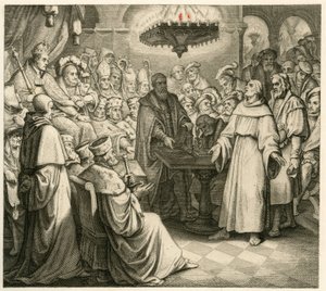 Martin Luther foran kejser Karl, ved siden af hans bror Ferdinand af Gustav Ferdinand Leopold Konig