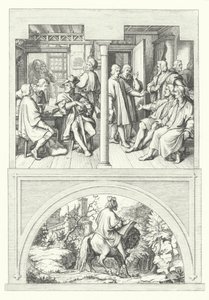 Scener fra Martin Luthers liv (stik) af Gustav Ferdinand Leopold Konig