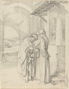 Peter betaler tempelskat af Gustav Heinrich Naeke