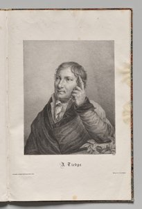 Tysklands berømte forfattere: Portræt af Chrisoph August Tiedge af Gustav Karl Friedrich Luderitz