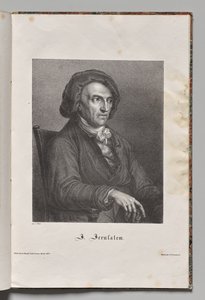 Tysklands berømte forfattere: Portræt af Johann Friedrich Wilhelm Jerusalem af Gustav Karl Friedrich Luderitz