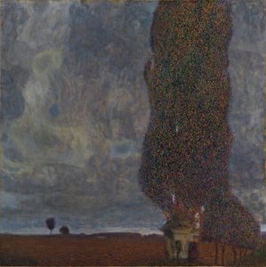 Nærmer sig tordenvejr The Large Poplar II, 1903 af Gustav Klimt
